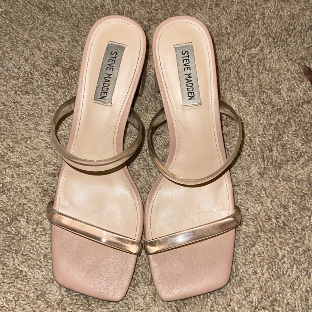 Steve Madden lilah sandals size 9 clear